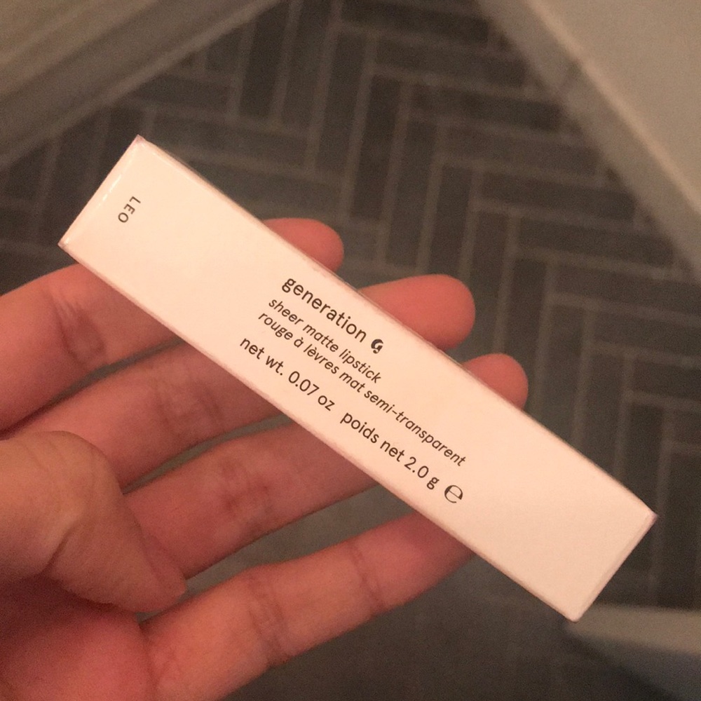 Glossier Generation G matte lipstick, Leo